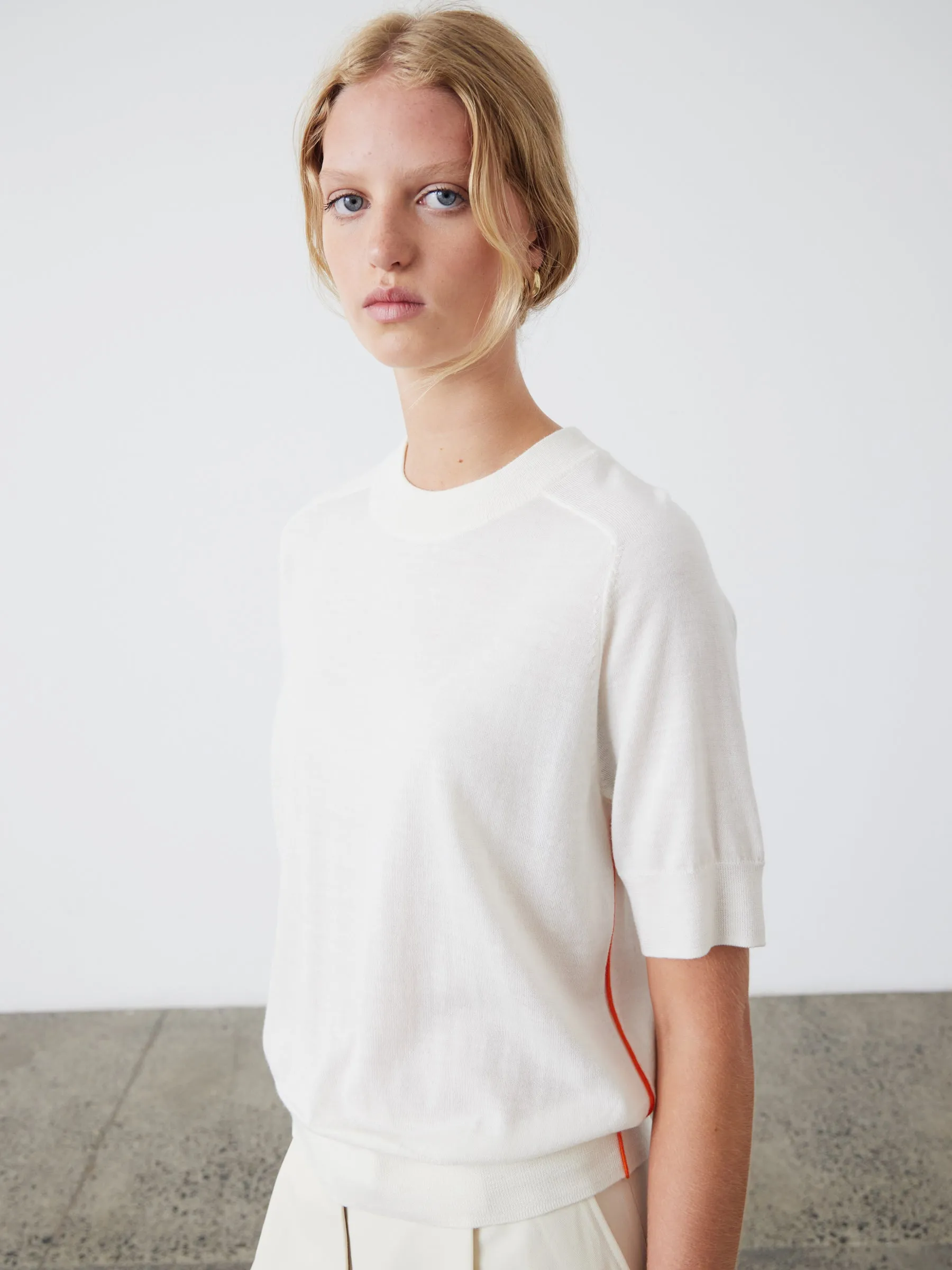 Ultimate Knit T-Shirt - Cream