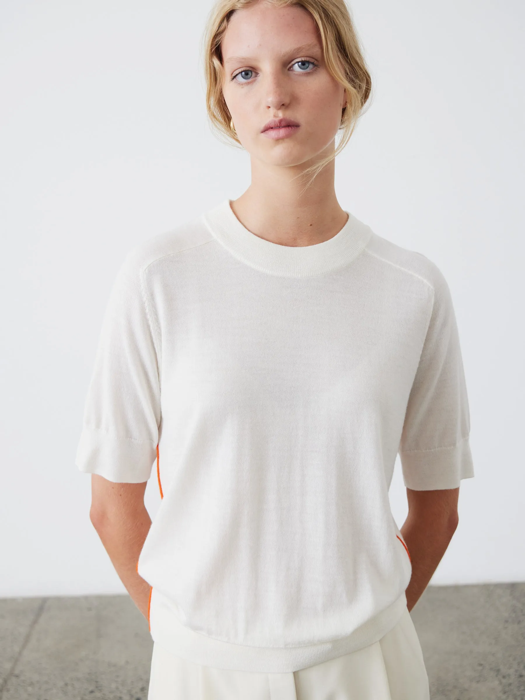Ultimate Knit T-Shirt - Cream