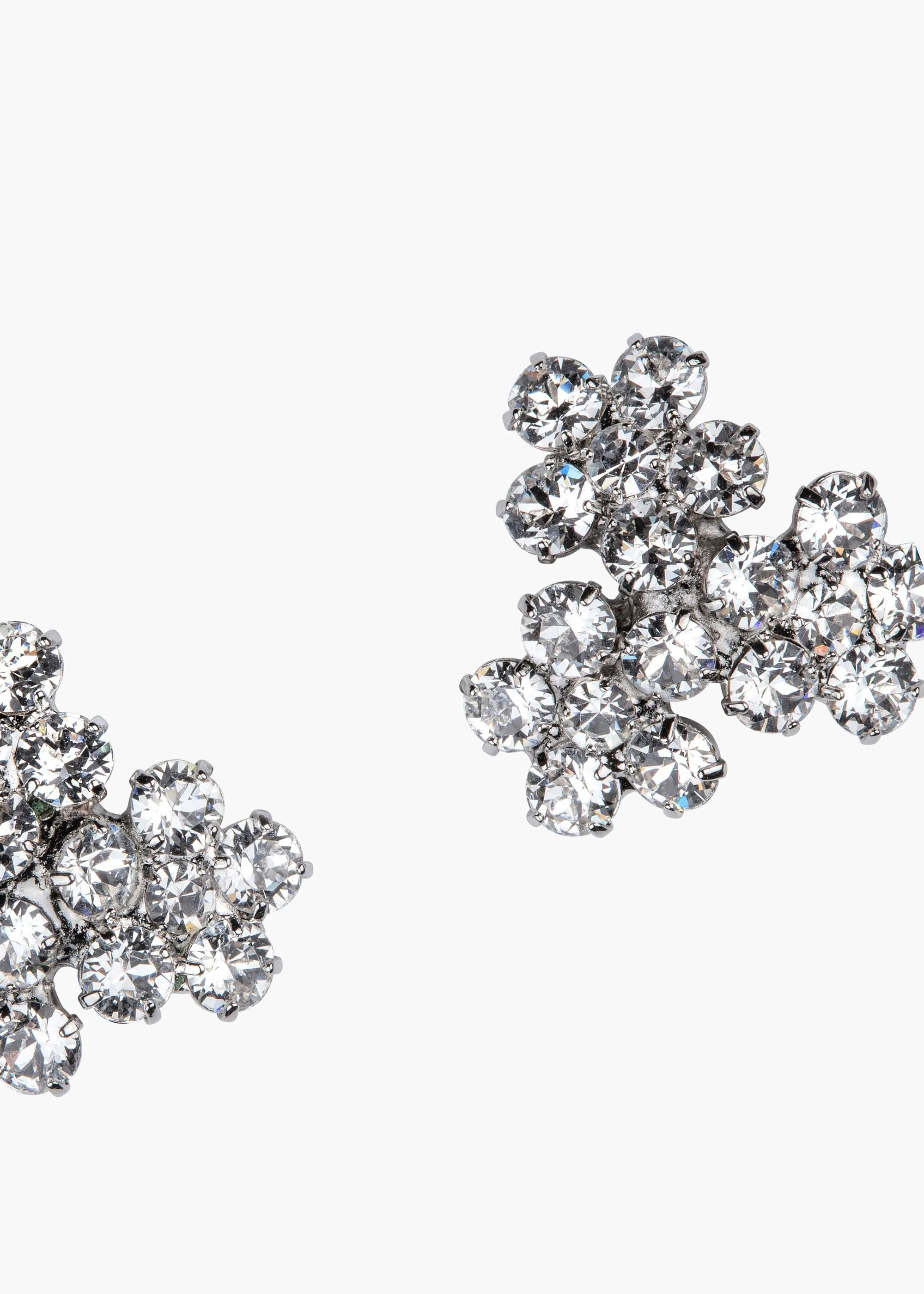 Violet Stud Earrings -- Crystal