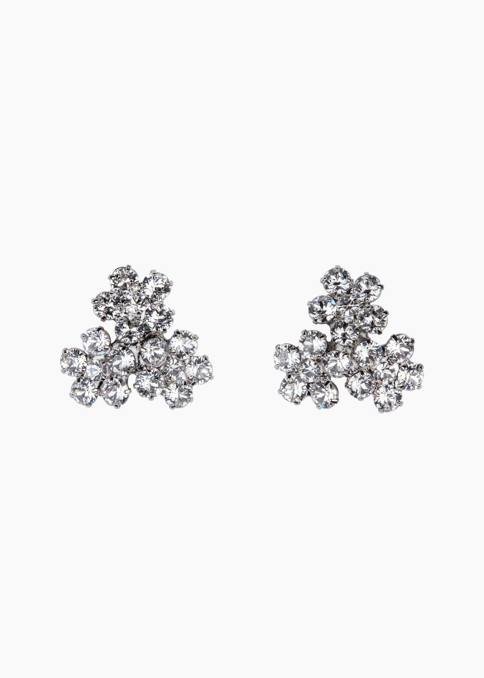 Violet Stud Earrings -- Crystal