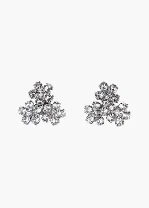 Violet Stud Earrings -- Crystal