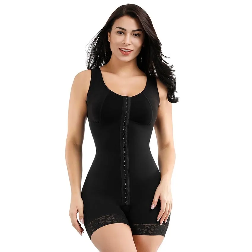 Waisted Firm Full Body And Bust Bodysuit Shaper