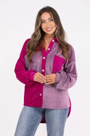 What's Ahead Corduroy Shacket * Final Sale*