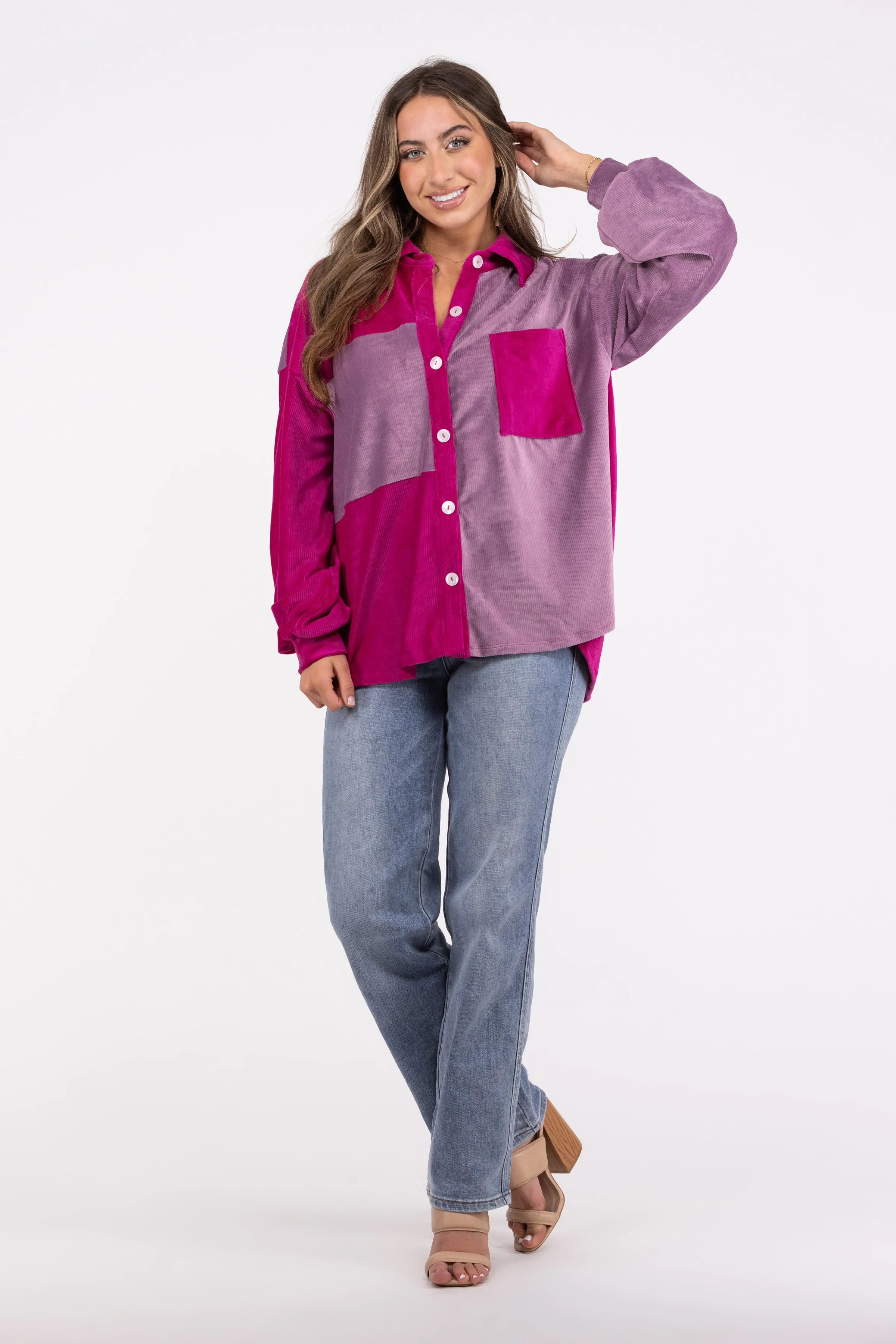What's Ahead Corduroy Shacket * Final Sale*