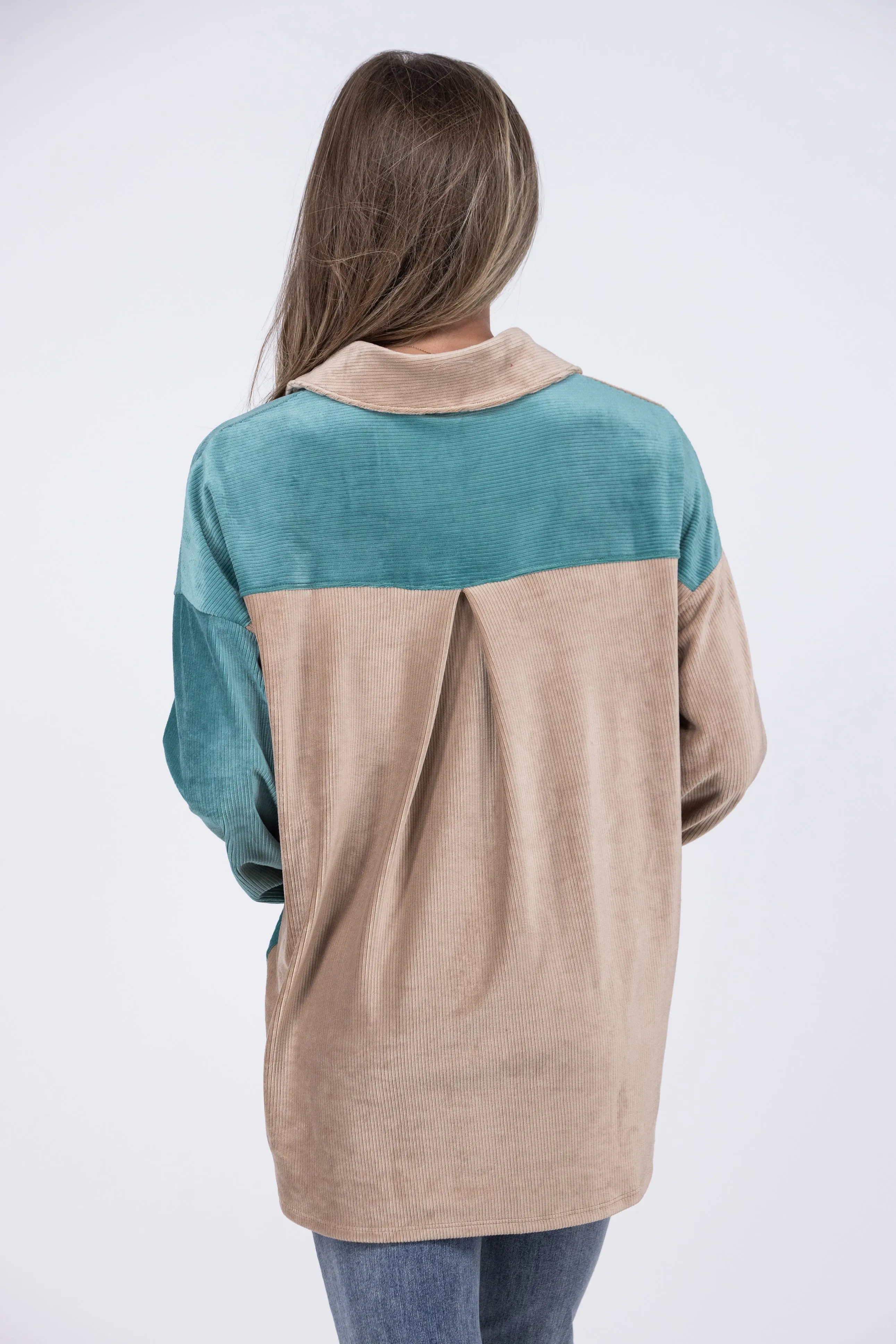 What's Ahead Corduroy Shacket * Final Sale*