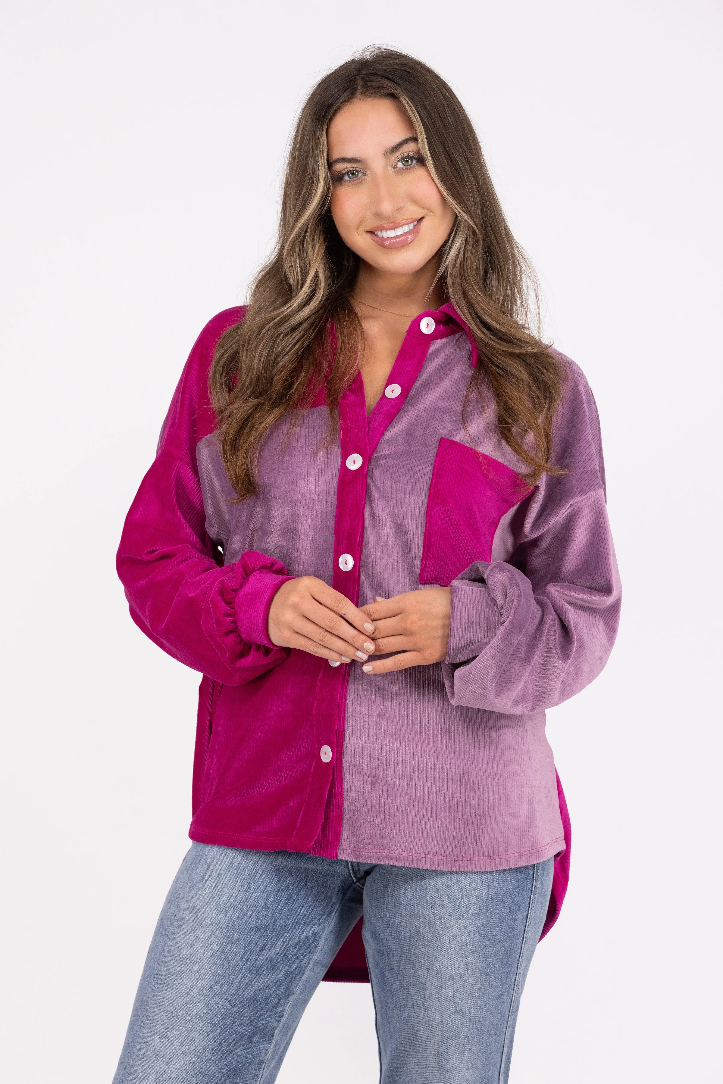 What's Ahead Corduroy Shacket * Final Sale*