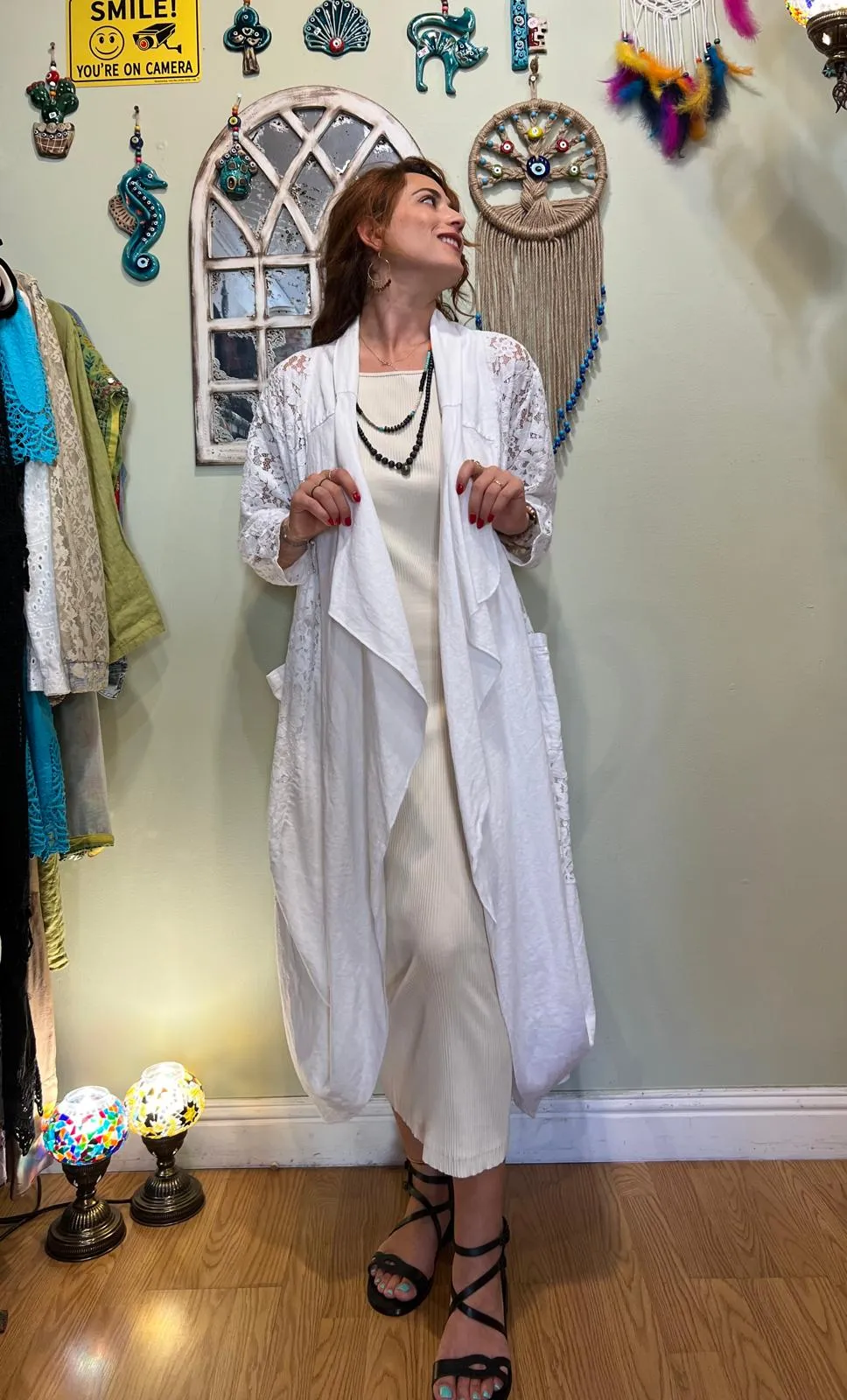 White Lace Kaftan