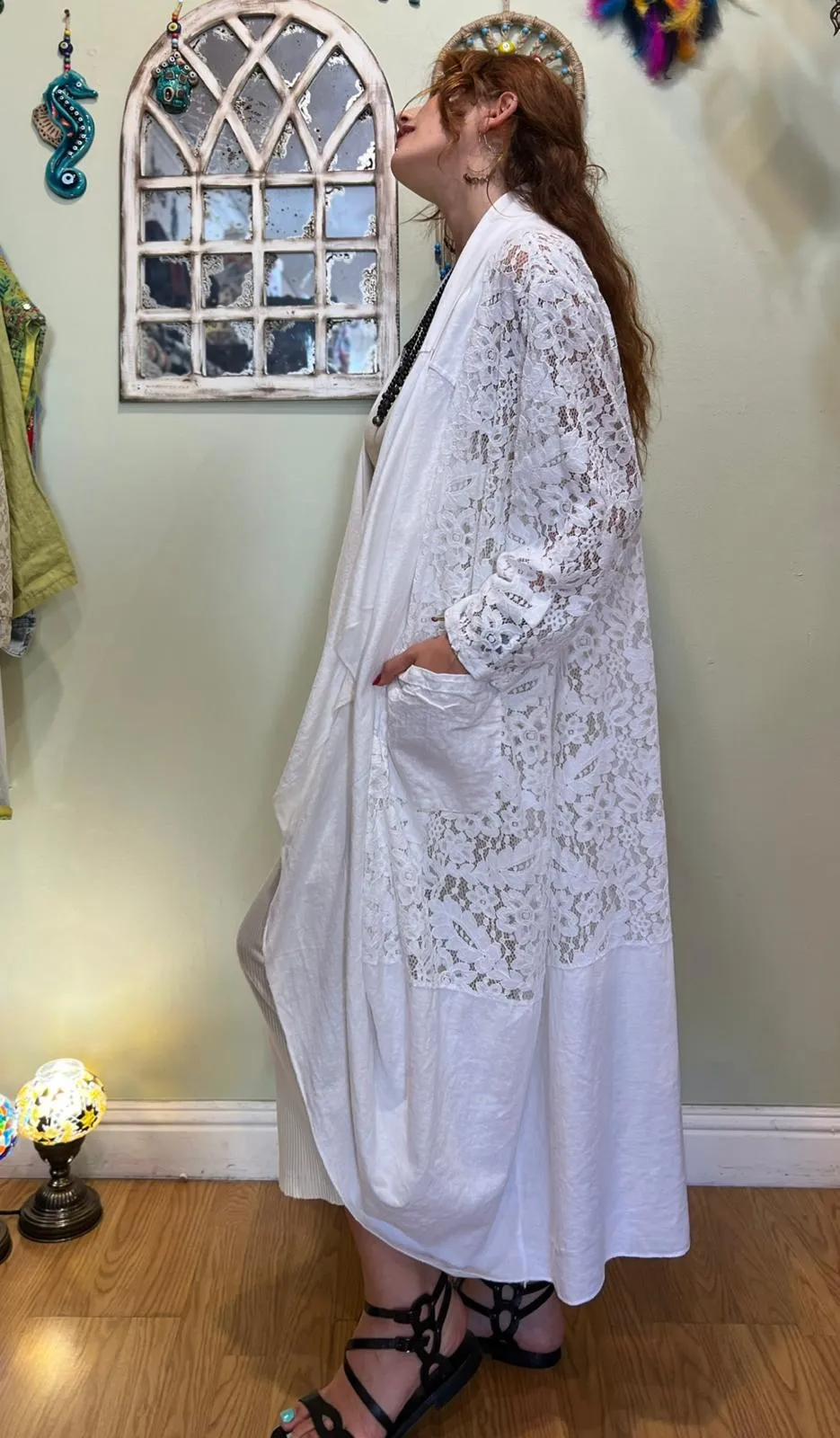 White Lace Kaftan