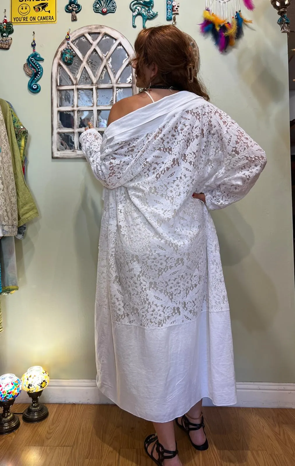 White Lace Kaftan