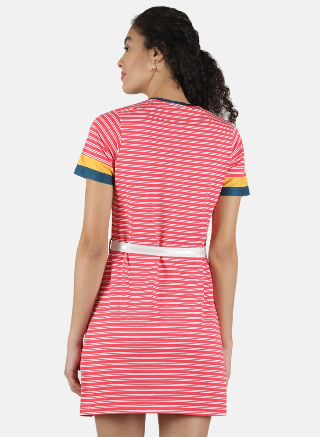 Women Pink Stripe Tunic