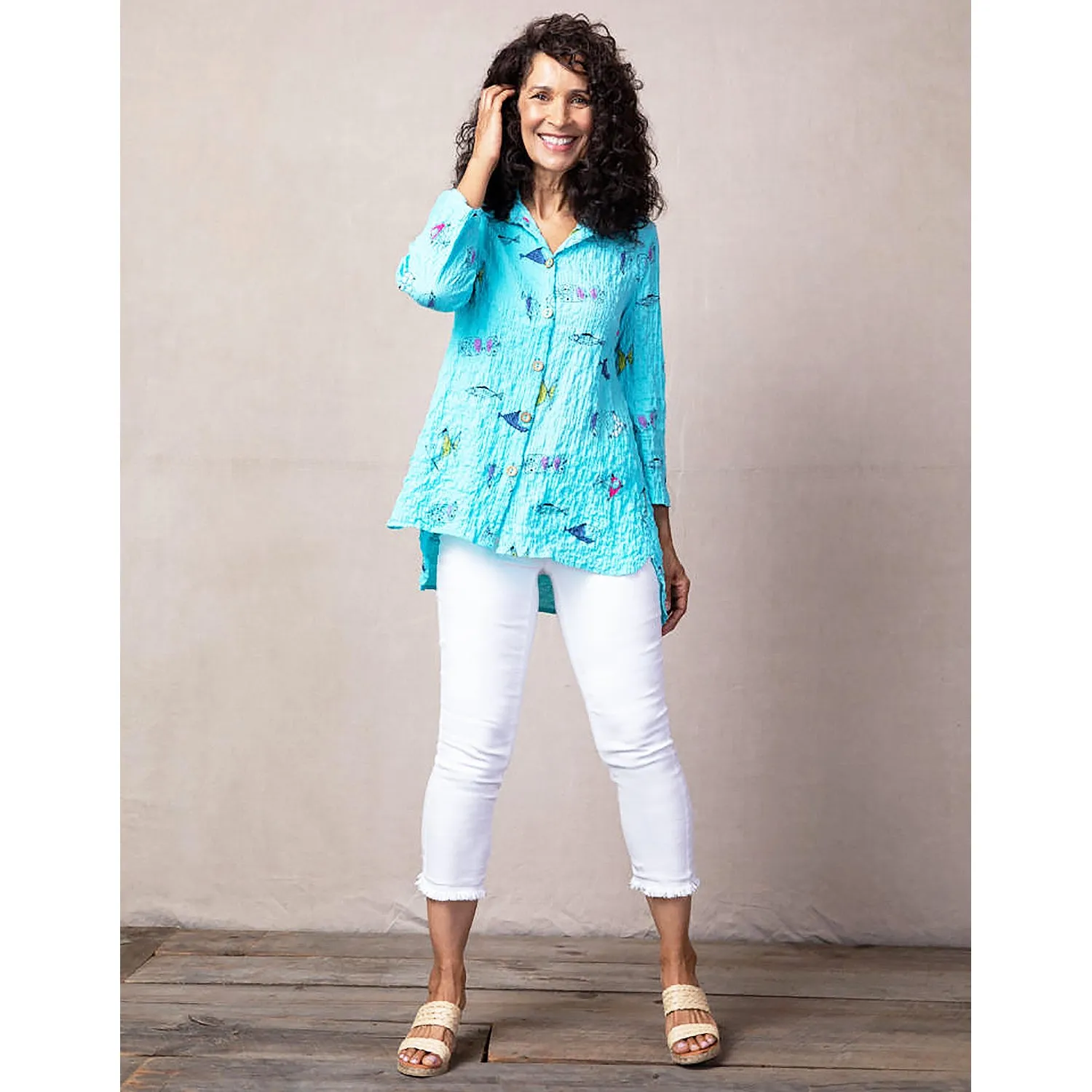 Women's Habitat Gone Fishing Angled Hem Tunic Capri