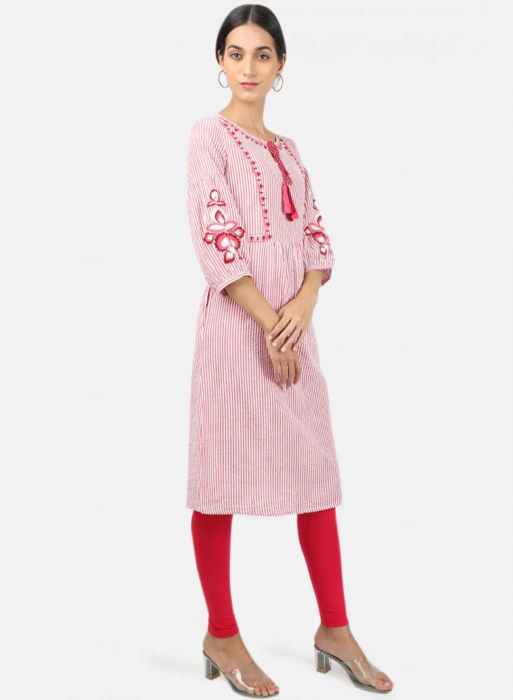 Womens Red Stripe Tunic